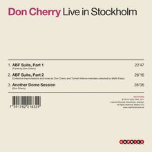 Don Cherry (1936-1995): Live in Stockholm, CD