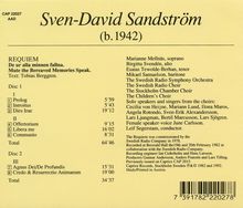 Sven-David Sandström (1942-2019): Requiem, 2 CDs