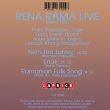 Rena Rama: Live, CD