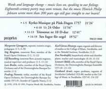 Hinrich Philip Johnsen (1717-1779): Kantate zum Ostersonntag 1757, CD