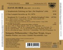 Hans Huber (1852-1921): Symphonie Nr.2 "Böcklin-Symphonie", CD