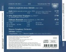 Emile Jaques-Dalcroze (1865-1950): Tableaux Romands (Orchestersuite), CD