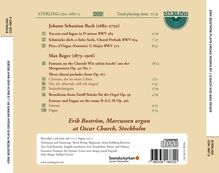 Erik Boström - Organ music by Johann Sebastian Bach &amp; Max Reger, CD