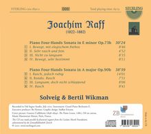 Joachim Raff (1822-1882): Sonaten für Klavier 4-händig e-moll op. 73b &amp; A-Dur op. 90b, CD