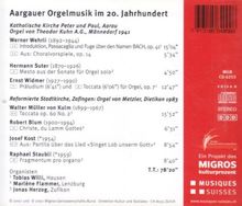 Aargauer Orgelmusik im 20.Jahrhundert, CD
