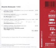 Annette Schmucki (geb. 1968): Kammermusik, CD