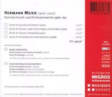 Hermann Meier (1906-2002): Kammermusik &amp; Orchesterwerke 1960-69, CD