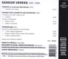 Sandor Veress (1907-1992): Klarinettenkonzert, CD