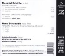 Meinrad Schütter (1910-2006): Klavierkonzert, CD