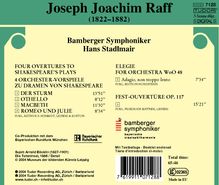 Joachim Raff (1822-1882): Shakespeare-Ouvertüren, CD