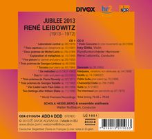 Rene Leibowitz (1913-1972): Rene Leibowitz - Compositeur, 2 CDs
