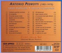 Antonio Pedrotti (1901-1975): Canti Populari (24 Volkslieder-Arrangements), CD