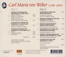 Carl Maria von Weber (1786-1826): Klarinettenkonzerte Nr.1 &amp; 2, 2 CDs