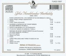 Felix Mendelssohn Bartholdy (1809-1847): Klavierkonzert Nr.2, CD