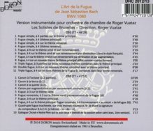 Roger Vuataz (1898-1988): Die Kunst der Fuge (nach J.S.Bach) für Kammerorchester, 2 CDs