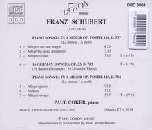 Franz Schubert (1797-1828): Klaviersonaten D.537 &amp; D.784, CD