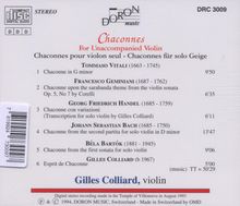 Gilles Colliard - Chaconnes, CD