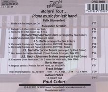 Paul Coker - Malgre Tout ... Piano Music for left Hand, CD