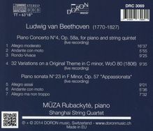 Ludwig van Beethoven (1770-1827): Klavierkonzert Nr.4 (Fassung als Klavierquintett), CD