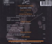 Yehudi Menuhin &amp; Paul Coker, CD