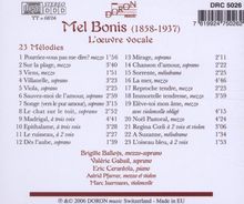 Melanie (Mel) Bonis (1858-1937): Vokalwerke, CD