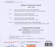 Johann Sebastian Bach (1685-1750): Violinkonzerte BV 1041-1043, CD