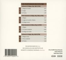Carl Philipp Emanuel Bach (1714-1788): Flötenkonzerte Wq.22 &amp; 168, CD