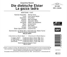 Gioacchino Rossini (1792-1868): La Gazza Ladra (Die diebische Elster) (in deutscher Sprache), 2 CDs
