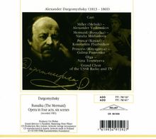 Alexander Dargomyschsky (1813-1869): Russalka, 2 CDs