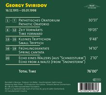 Georgi Sviridov (1915-1998): Oratorium "Pathetique", CD