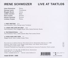 Irene Schweizer (geb. 1941): Live At Taktlos, CD