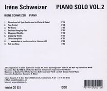 Irene Schweizer (geb. 1941): Piano Solo Vol. 2, CD