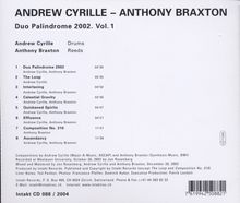 Anthony Braxton &amp; Andrew Cyrille: Duo Palindrome 2002 Vol. 1, CD