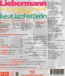 George Gruntz (1932-2013): Liebermann - Live At JazzFest Berlin 1998, CD