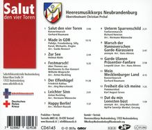 Heeresmusikkorps Neubrandenburg: Salut den vier Toren, CD