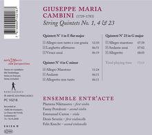 Giuseppe Maria Cambini (1746-1825): Streichquintette Nr.1,4,23, CD