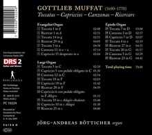 Gottlieb Muffat (1690-1770): Orgelwerke, CD