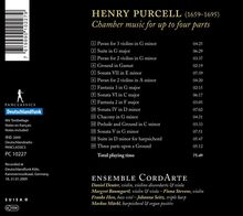 Henry Purcell (1659-1695): Kammermusik, CD