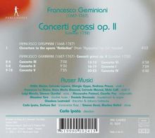 Francesco Geminiani (1687-1762): Concerti grossi op.2 Nr.1-6, CD