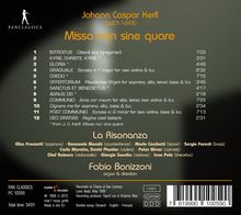 Johann Caspar Kerll (1627-1693): Missa "Non Sine Quare", CD