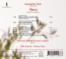Leonardo Vinci (1690-1730): Kantaten für Sopran - "Fileno", CD