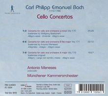 Carl Philipp Emanuel Bach (1714-1788): Cellokonzerte Wq.170-172, CD