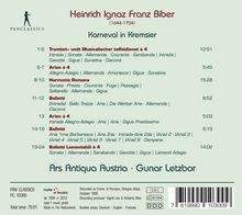 Heinrich Ignaz Biber (1644-1704): Arien &amp; Balletti, CD
