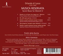 Orlando di Lasso (Lassus) (1532-1594): Musica Reservata - Secret Music for Albrecht V, CD