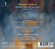 Antonio Caldara (1671-1736): Motetten op.4 (Bologna 1715), CD