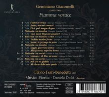 Geminiano Giacomelli (1692-1740): Arien &amp; Sinfonias - "Fiamma vorace", CD