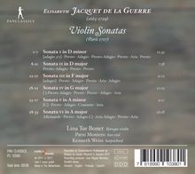 Elisabeth-Claude Jacquet de la Guerre (1665-1729): Sonaten Nr.1-6 für Violine &amp; Bc, CD