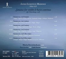 Luigi Ludovico Madonis (1695-1777): Sonaten für Violine &amp; Bc Nr.1,2,4,5,7,8 (St.Petersburg 1738), CD