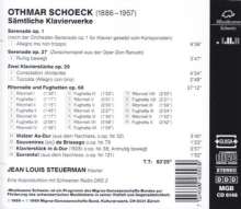 Othmar Schoeck (1886-1957): Sämtliche Klavierwerke, CD