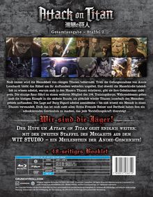 Attack on Titan Staffel 2 (Gesamtausgabe) (Blu-ray im Steelbook), 2 Blu-ray Discs